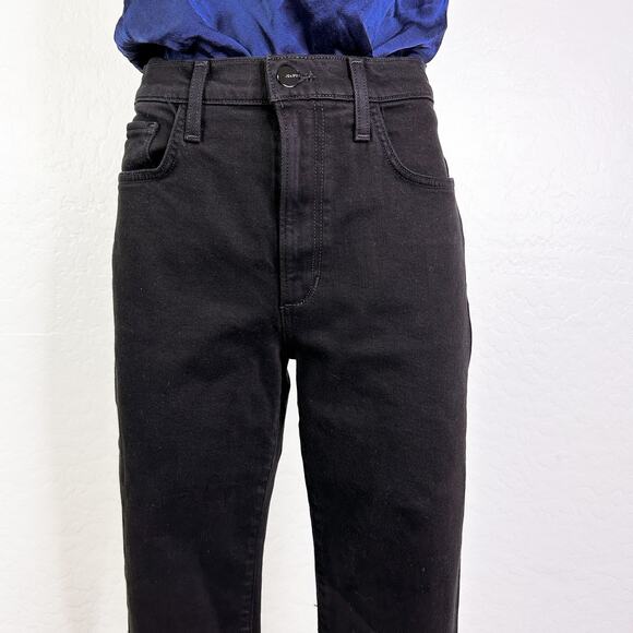 Joe's The Runway Luna High Rise Cigarette 32" Boulevard Denim Jeans Black 27 NEW - Picture 3 of 12